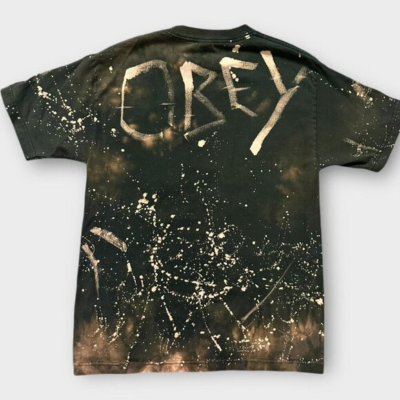 Mens Obey Reworked Bleach Dye Tshirt - Picture 2 of 3